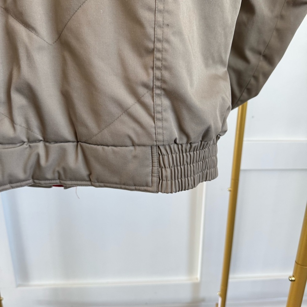 Mainframe Vintage 80s Puffer Skit Coat Tan and Red Womens Size S - Picture 9 of 15